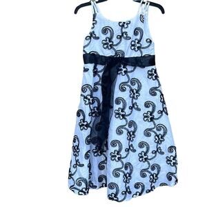 Iris & Ivy black & white formal dress girls size 12 (flowergirl, holiday, party